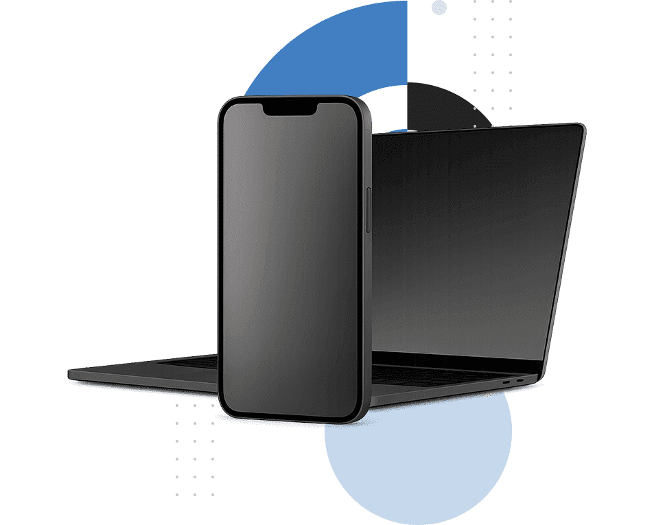 Banner ilustrando serviços de reparo de celulares, tablets e notebooks